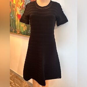 Karl Lagerfeld‎ Black Short Sleeve Stretchy Dress, Size S